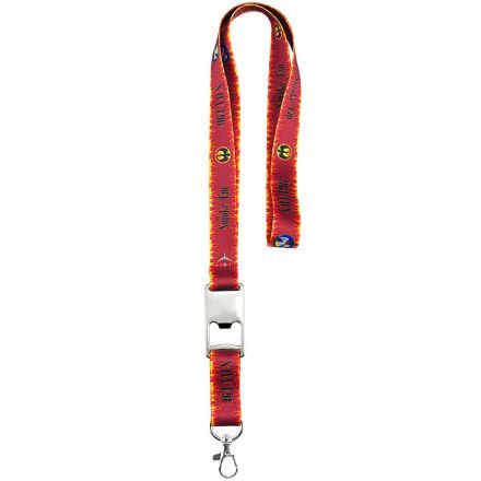 Full Color Custom Polyester Lanyard w/ Bottle Opener - .75''