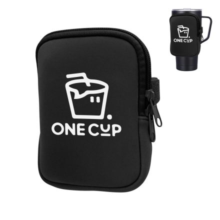 Custom Zippered Water Bottle Neoprene Pouch