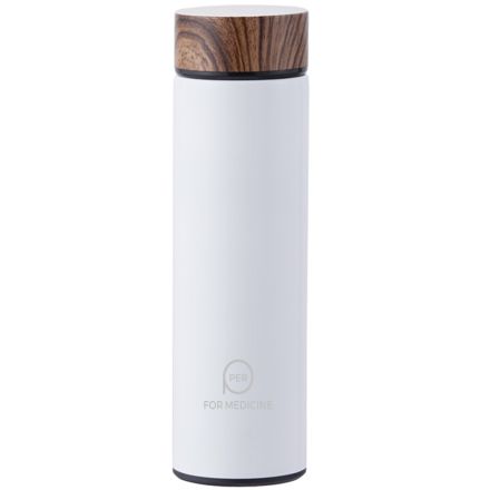 Custom Wood Grain Vacuum Insulated Flask - 17 oz.