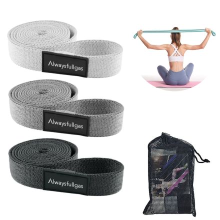 Custom 3-Piece Long Fitness Resistance Bands Set
