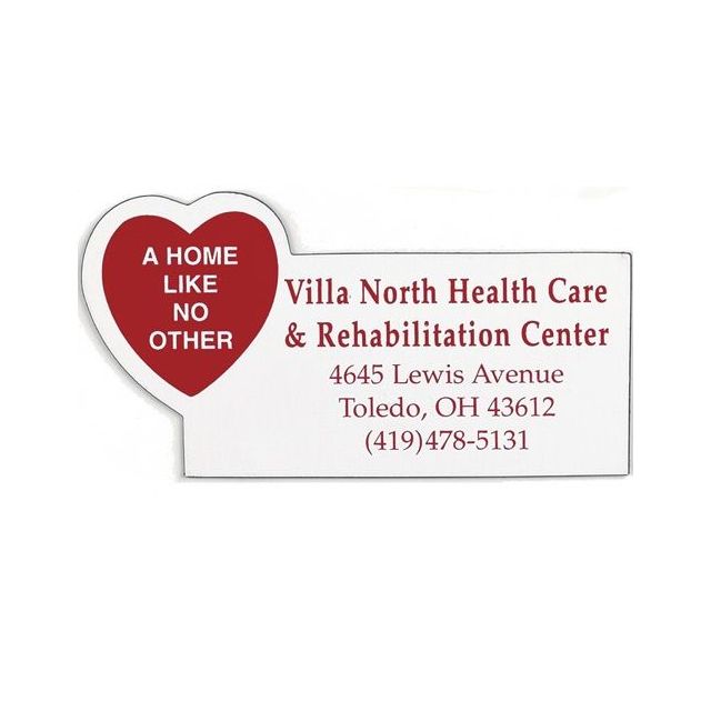 Specialty Heart Tag Shaped Promotional Magnet - 3.75" w x 2" h