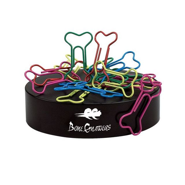 Custom Magnetic Paper Clip Sculpture Paperweight - Bones