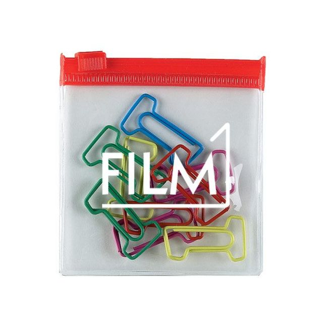 Fun Shaped Paper Clips in Zip Pouch with Custom Imprinted Zip Pouch - #1