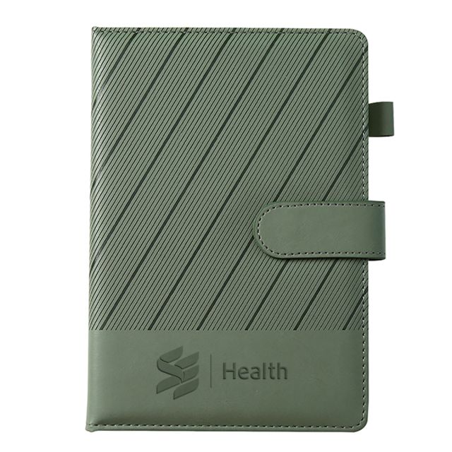 Custom Rippled Leatherette Journal - 5.7"w x 8.25"h