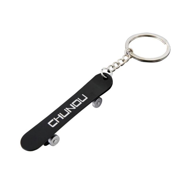 Custom Skateboard Shaped Bottle Opener Keychain