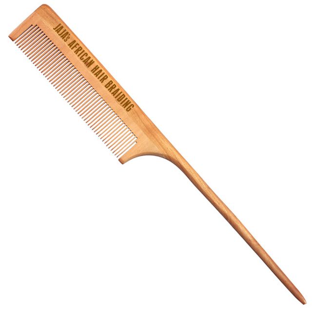 Custom Natural Wooden Fine Tooth Hair Comb