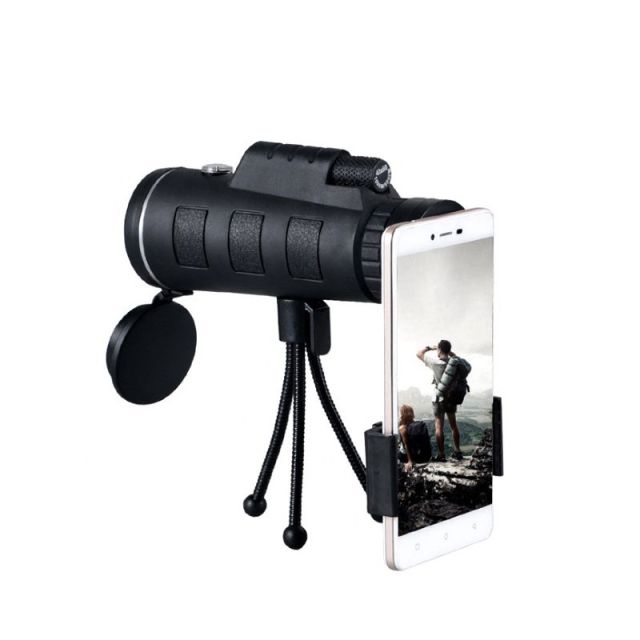 Custom 40x60 High Magnification Monocular Telescope Tripod Phone Holder