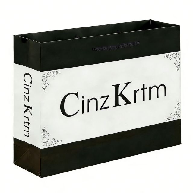 Full Color Custom Euro Paper Shopping Bag - 12.6''w x 9.8''h x 4''d