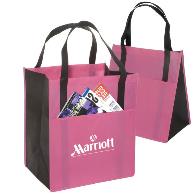 Custom Shopping Promo Tote Bag - 13"w x 15"h x 10"d