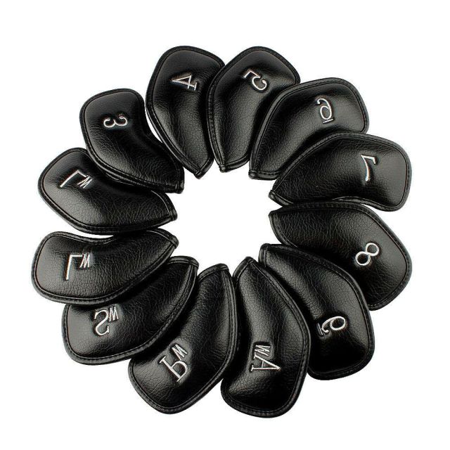 Leather PU Golf Club Iron Headcover - 12 pcs / set