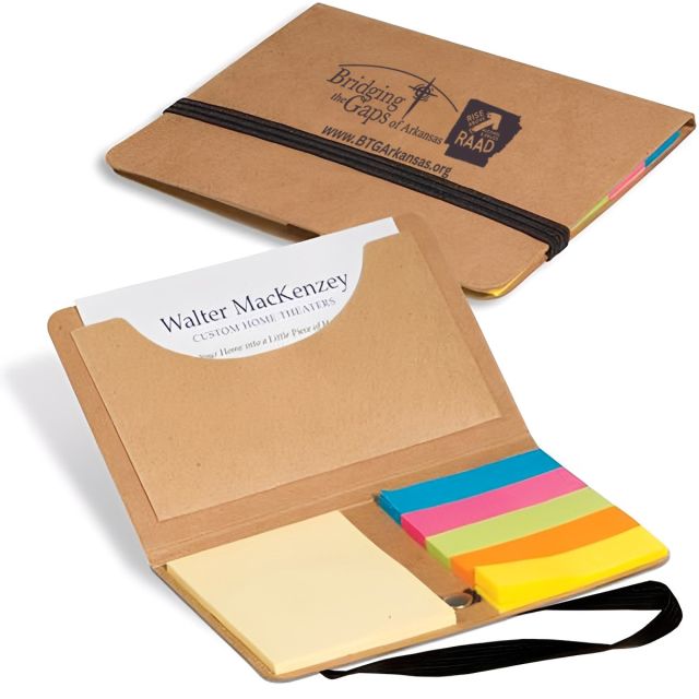 Business Card Custom Sticky Note Pack - 2.5"w x 4"h
