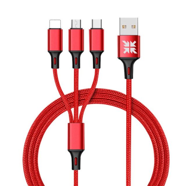 Promotional 3-In-1 USB Charging Cables w/ Type-C