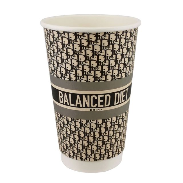 16 oz. Custom White Insulated Paper Hot Cups (90mm) - 500 / Case