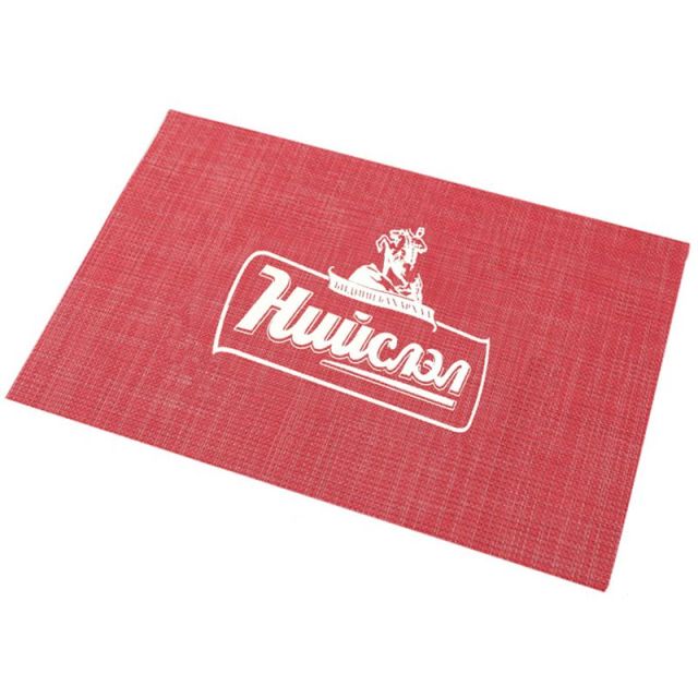 Full Color Custom Reusable Heat Resistant PVC Table Place Mat - 12''x18''