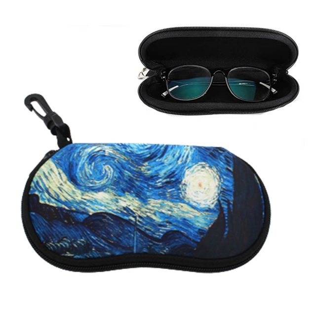 Full Color Custom Neoprene Eyeglass Case w/ Carabiner