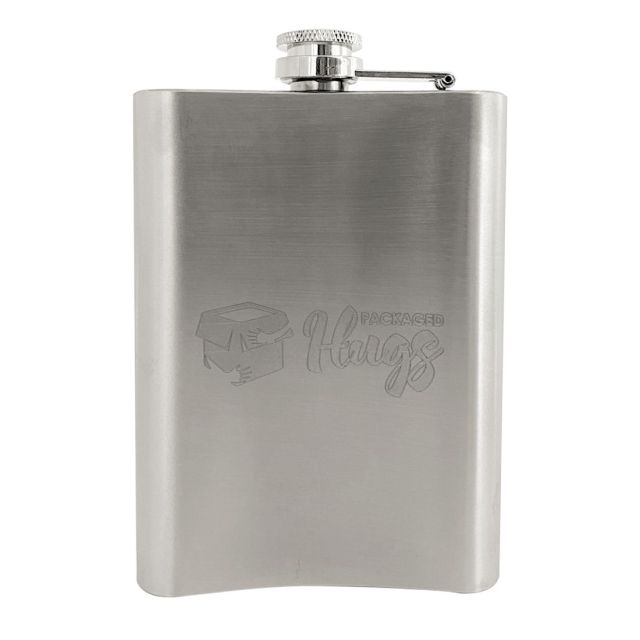 Custom Stainless Steel Hip Flask - 8 oz.
