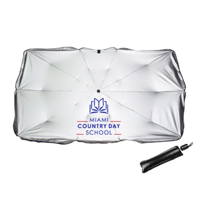 Custom Foldable Reflector Sunshade Umbrella w/ Case