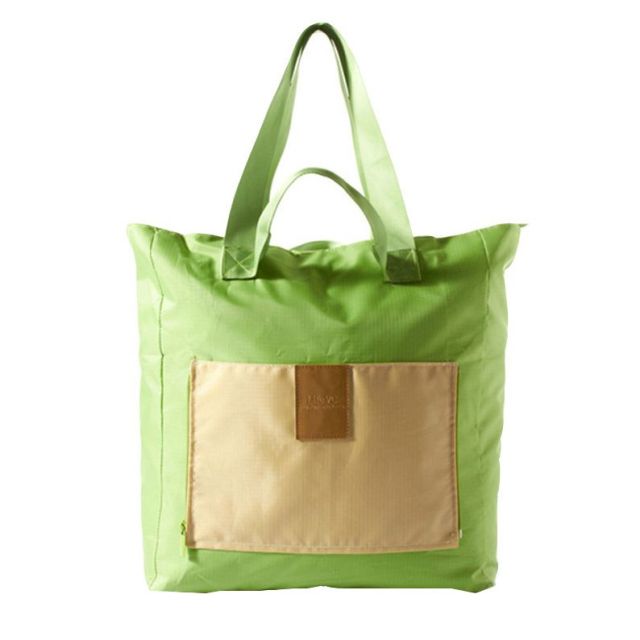 Waterproof Nylon Duffle Style Foldable Travel Bag - 14"W x 15.5"H