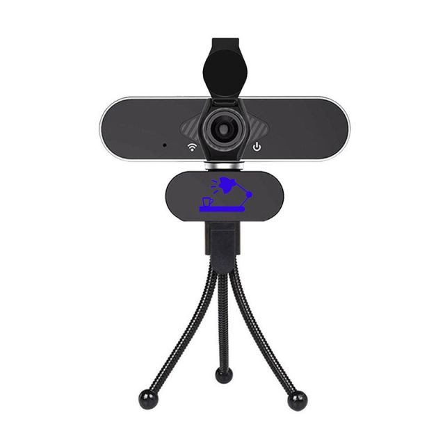 Custom Microphone 360 Degree Rotation USB 1080P Webcam w/ Tripod Stand