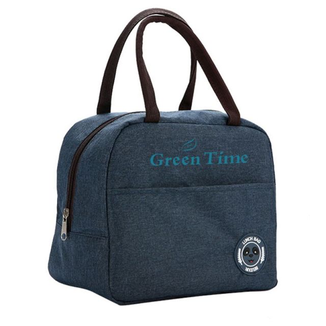 Custom Portable Lunch Box Bag Cooler Handbag - 9.45"w x 8.46"h x 3.94"d