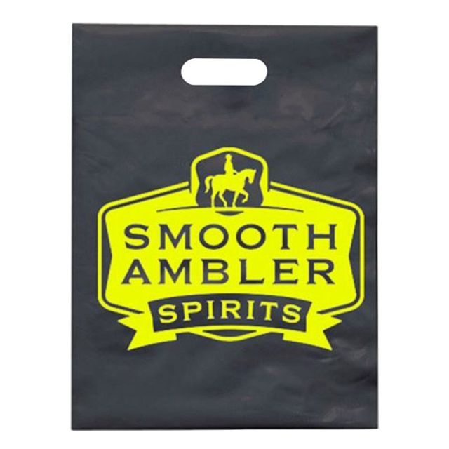 Custom Plastic Die Cut Handle Merchandise Grab Bag - 17.5"W X 21.5"H