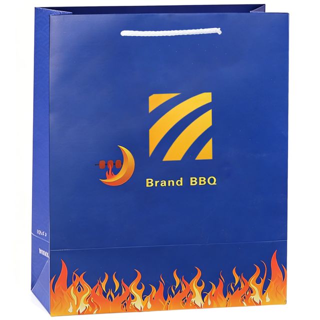 Full Color Custom Euro Paper Shopping Bag - 11.8''w x 15.7''h x 4''d