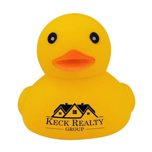 Promotional Logo Rubber Duck - 5.1" x 4.5" x 4"