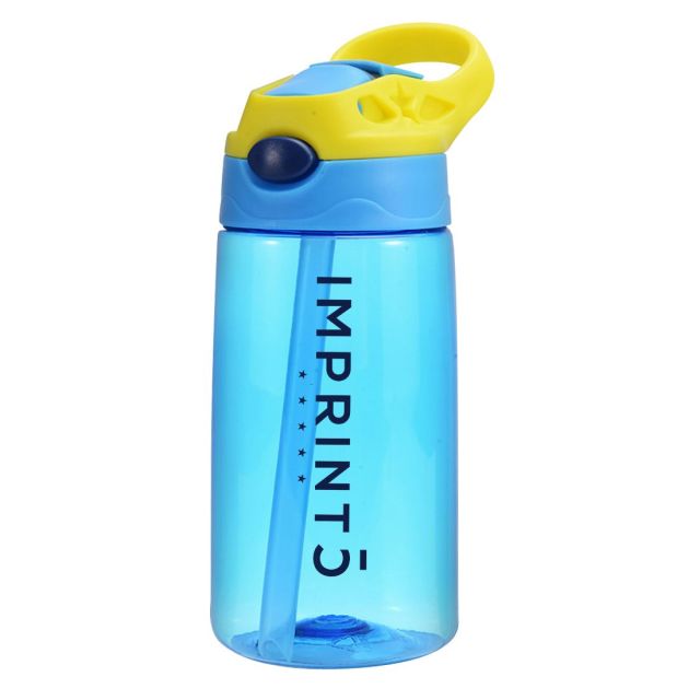 Custom Portable Sports Water Bottle w/ Flip Straw Lid - 16 oz.