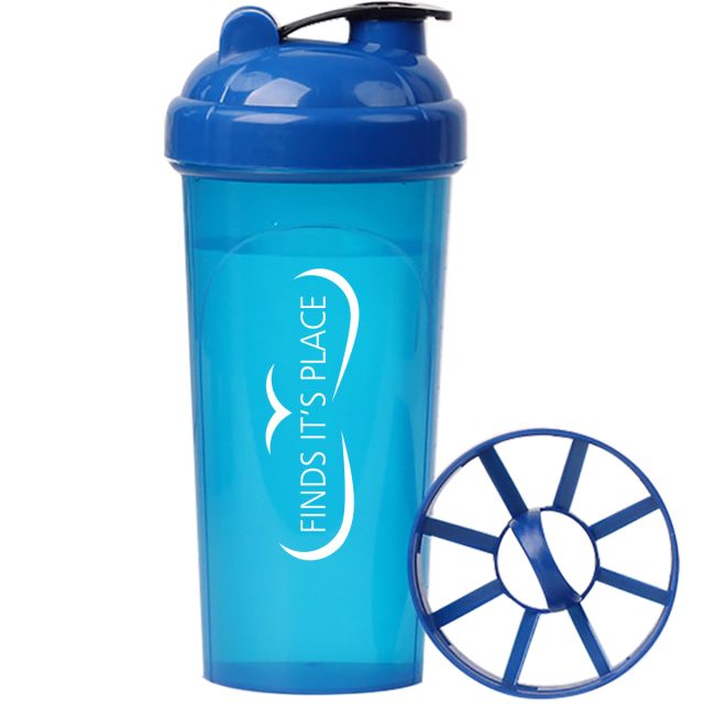 Custom Translucent Sports Shaker Bottle - 24 oz.