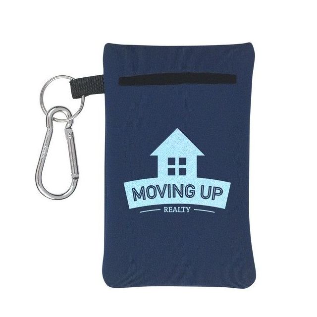 Custom Neoprene Electronics Pouch w/ Carabiner