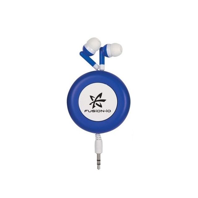 Retractable Imprinted Ear Buds
