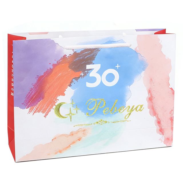 Full Color Custom Euro Paper Shopping Bag - 15.3''w x 11''h x 4''d