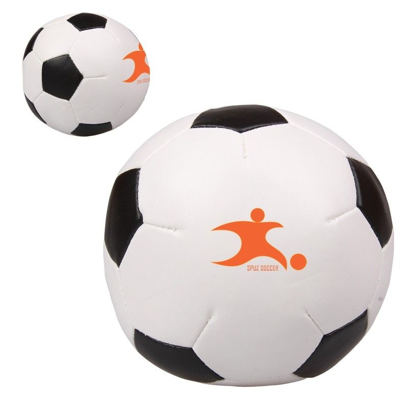 Soccer Shaped Promotional Pillow Ball 3.75" (Large)