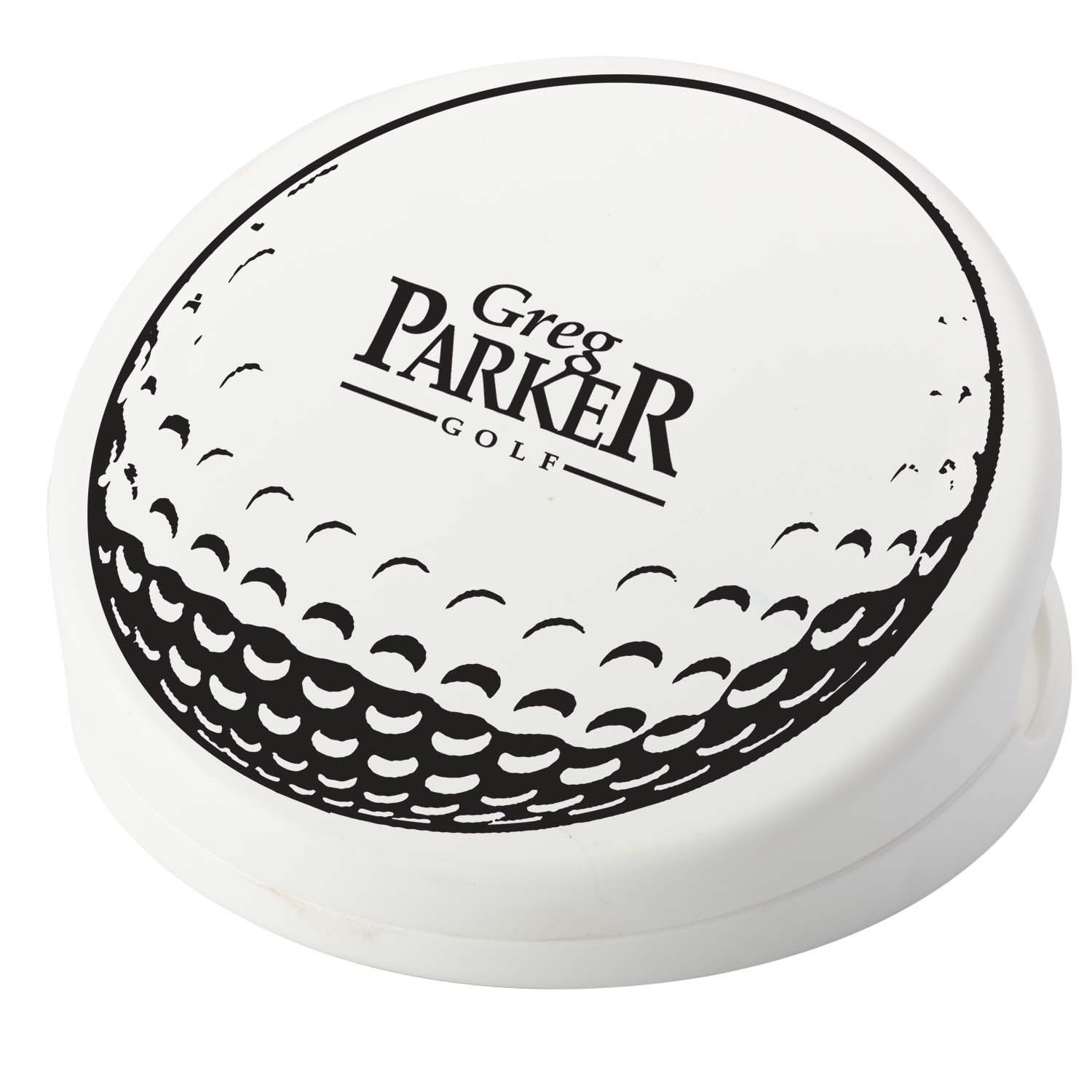 Golf Ball Shaped Keep-It Custom Bag Clip - 3"