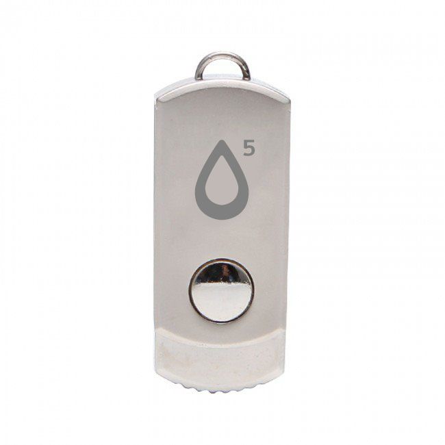 Swivel Metal Custom USB Flash Drive w/ Keychain