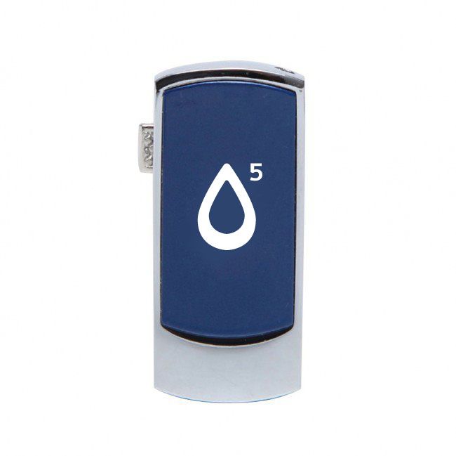 Slide Matte Metal Custom USB Flash Drive