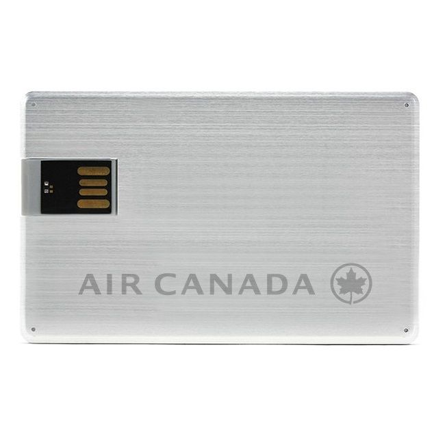 Custom Ultra-thin Aluminum Pocket Card USB Flash Drive