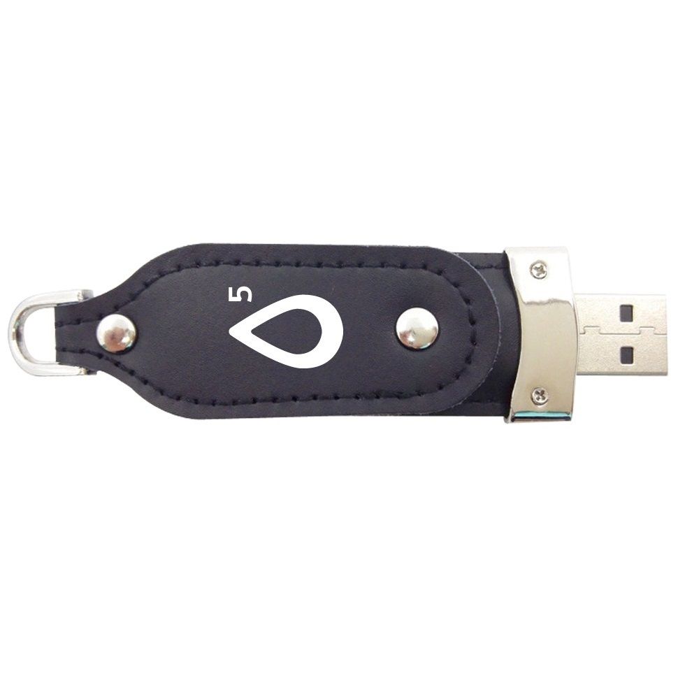 Swivel Leather Custom USB Flash Drive