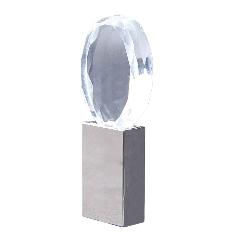 Oval Crystal Custom USB Flash Drive