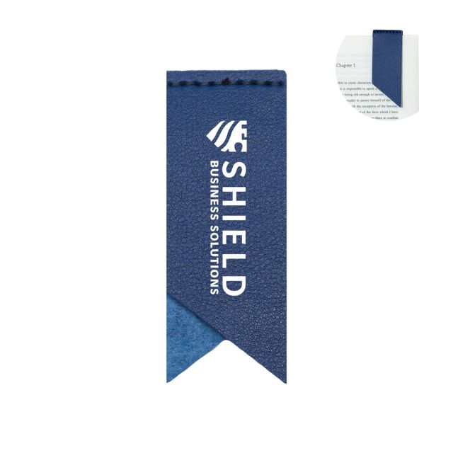 Custom PU Leather Page Corner Bookmark