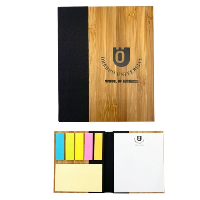 Custom Essence Memo Case w/ Self Adhesive Notes & Flags - 3.25" x 4"