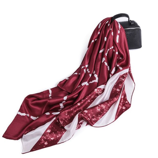 100% Silk Printed Custom Scarves - 10"w x 58"h