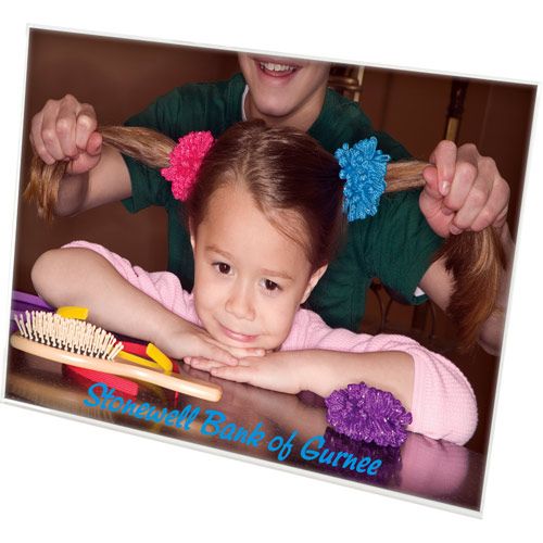 Acrylic Easel Imprinted Photo Frame - 6" x 4"