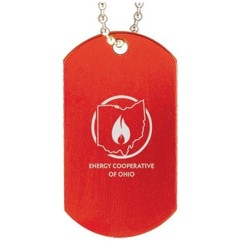 Custom Dog Tags on 24" Ball Chain