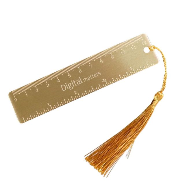 Custom Retro Handmade Brass Bookmark Ruler
