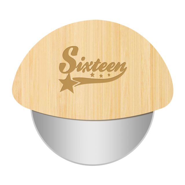 Custom Bamboo Pizza Cutter