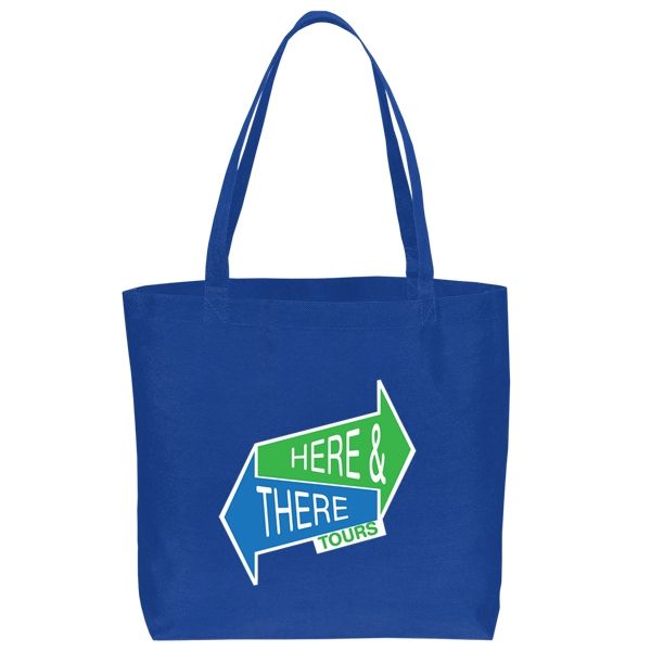 Eco-Friendly Non-Woven Custom Tote Bag - 18"w x 14.5"h x 4"d