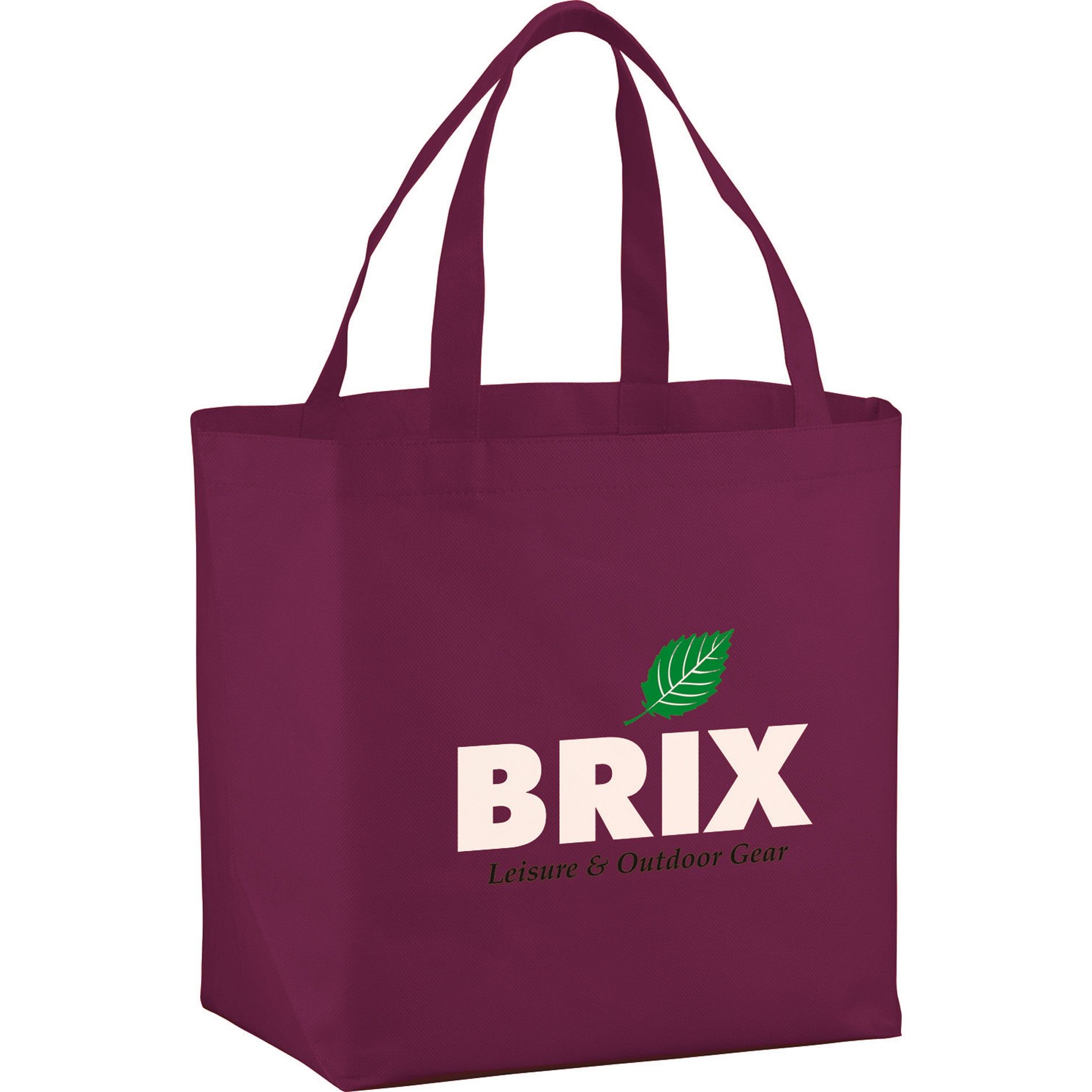 Non-Woven Shopping Custom Tote Bag - 20"w x 13"h x 8"d