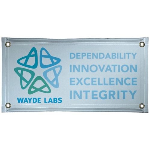 Full Color Smooth Vinyl Indoor Custom Banner - 4' x 2'