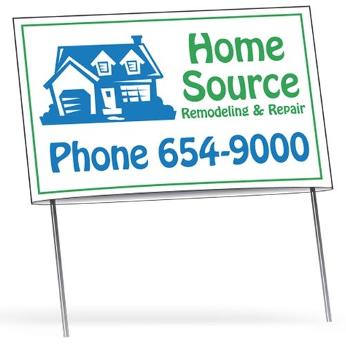 Double-Sided Custom Yard Signs - 23"w x 14.5"h